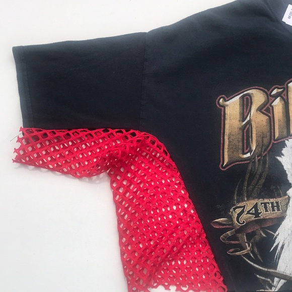 First of a Kind Biker Cropped T-SHIRT - Picture 6 of 7